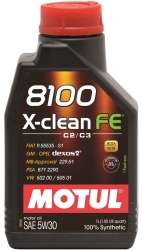 Моторное масло Motul 8100 X-clean FE 5W-30 1л